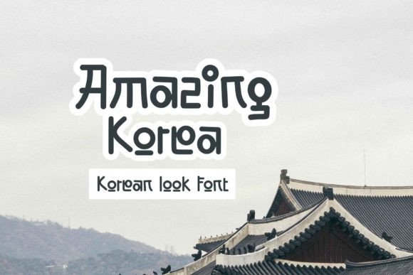Amazing Korea: A Captivating Display Font for Editorial Design
