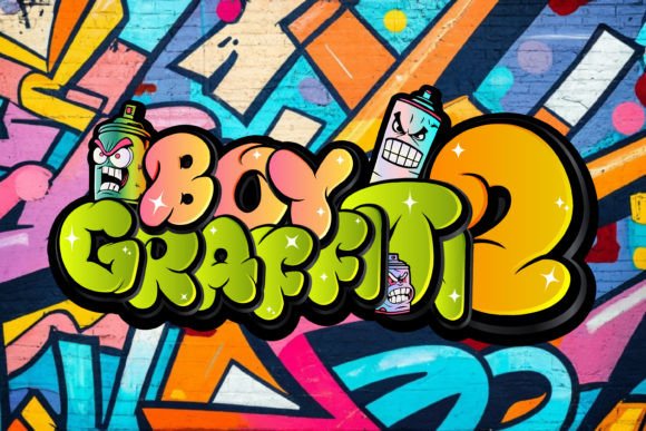 Boy Graffiti 2: The Edgy Typeface for Urban Handmade Brands