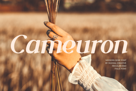 Cameuron: A Modern Serif Typeface for Premium Branding