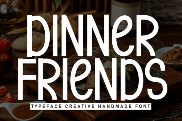 Dinner Friends: The Handwritten Display Font for Warm Brand Identity