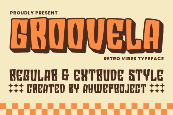 Groovela: The Ultimate Retro Display Font for Bold Designs