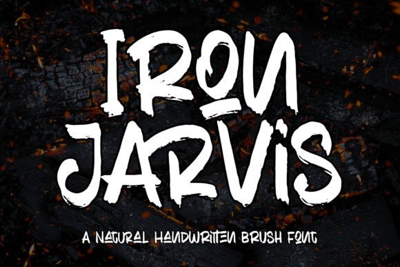 Iron Jarvis: The Tough Brush Font for High-Impact Campaigns