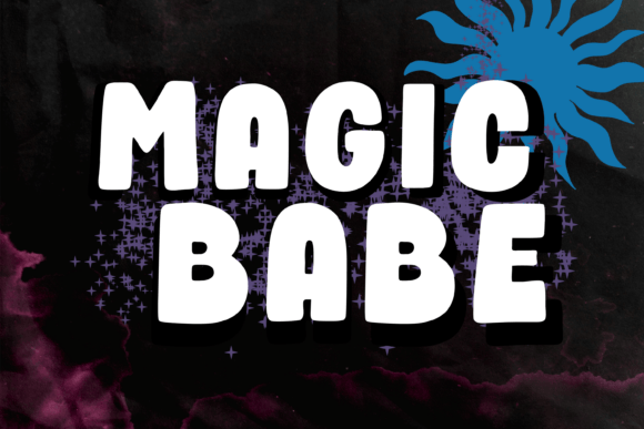 Magic Babe Typeface for Whimsical Branding and Display Design