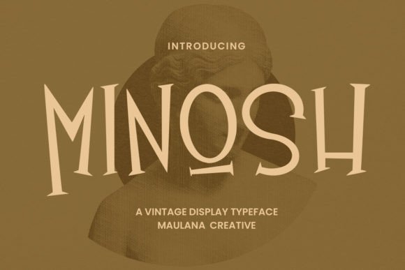 Minosh: A Vintage Display Typeface for Elegant Campaigns