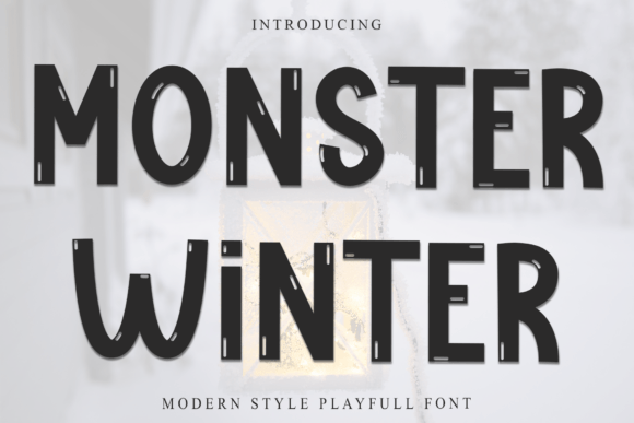 Monster Winter Typeface Review: A Bold Display Font for Frosty Branding