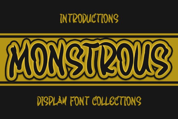 Monstrous: A Quirky Display Typeface for Cheerful Editorial Design