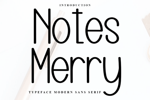 Notes Merry Font: Warm Typography for Engaging Social Campaigns