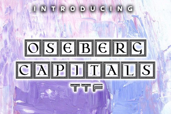 Oseberg Capitals: A Premium Display Font for Bold Branding