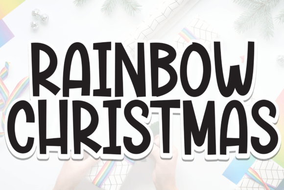Rainbow Christmas: A Playful Display Font for Editorial Design