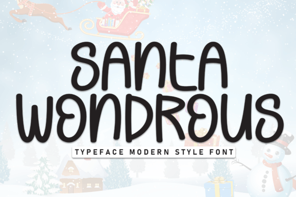 Santa Wondrous Typeface for Whimsical Brand Identity