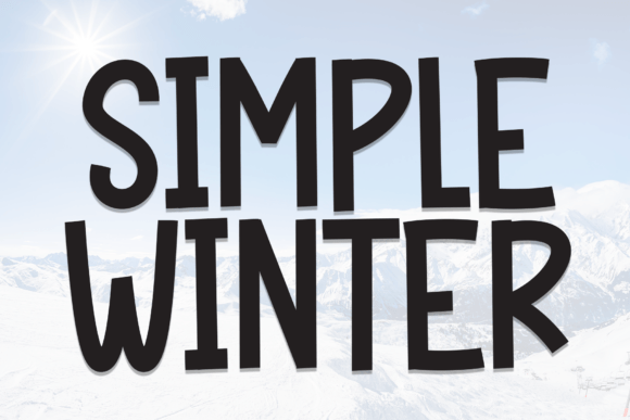 Simple Winter Display Font for Bold Digital Headlines