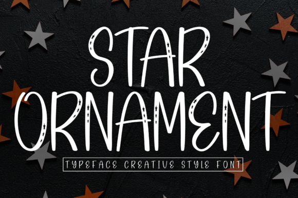 Star Ornament: A Handwritten Display Font for Jovial Branding