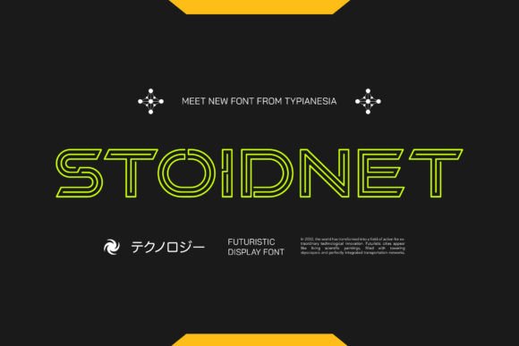 Stoidnet: The Futuristic Display Font for Modern Creators