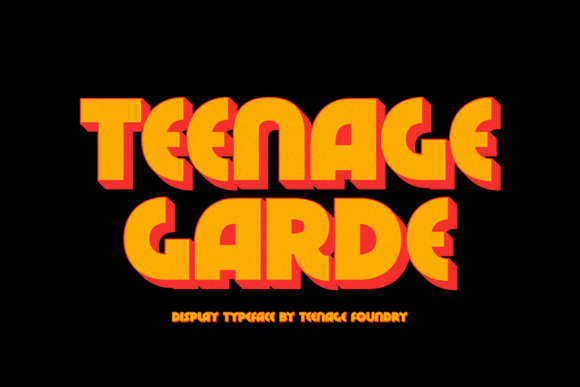 Teenage Garde: The Bold Display Typeface for Modern Campaigns