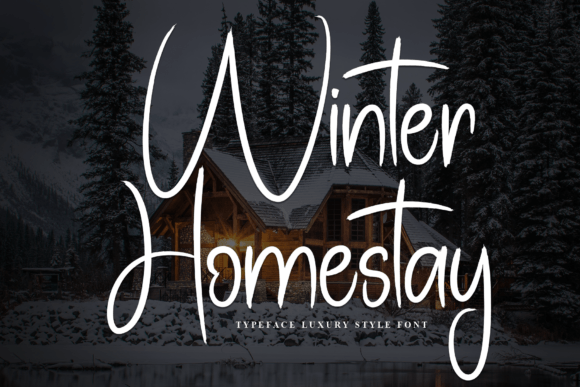 Winter Homestay: A Handwritten Display Typeface for Editorial Design