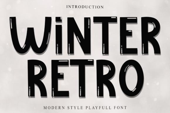 Winter Retro: A Warm Display Font for Editorial Projects