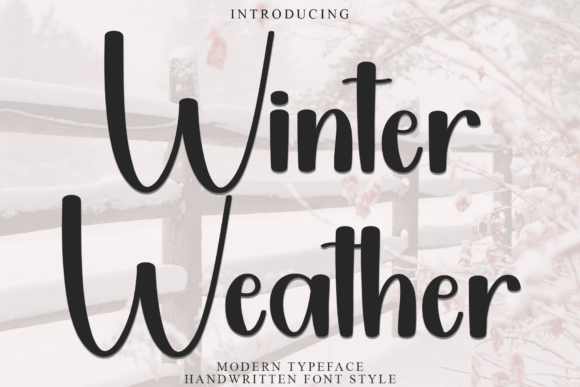 Winter Weather Font: A Festive Typeface for Holiday Creations