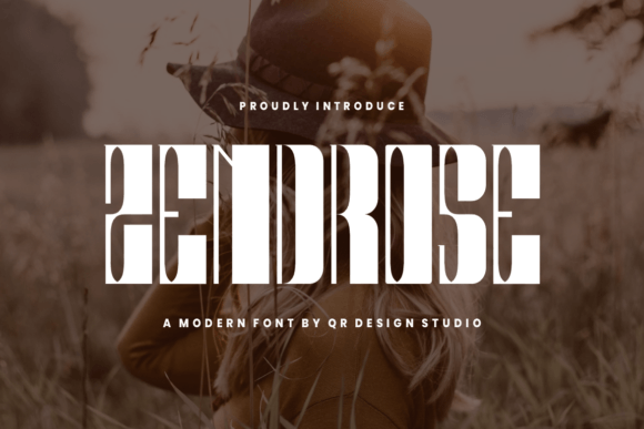 Zendrose Font for Bold Branding and Handmade Labels