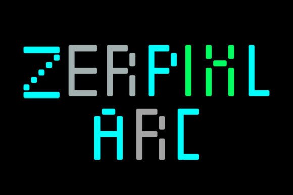 Zerpixl Arc: The Pixel Typeface for Modern Digital Branding